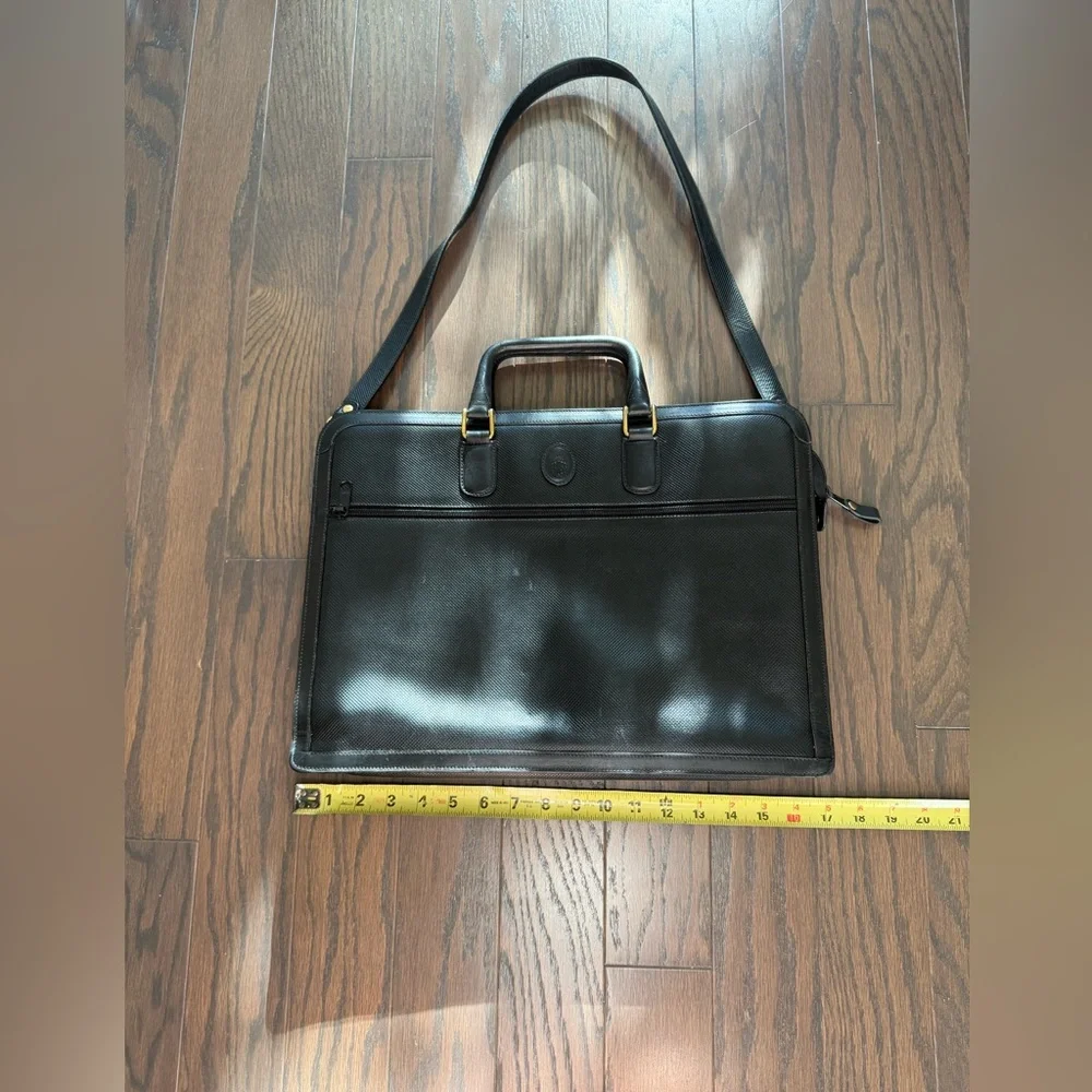 Mark Cross Leather Briefcase Laptop Bag